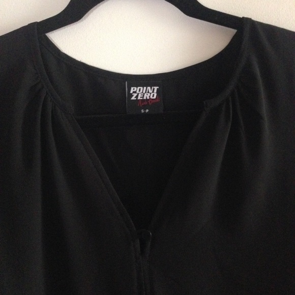 Long Sleeve Chiffon Blouse with Beaded Cuff - Picture 6 of 10